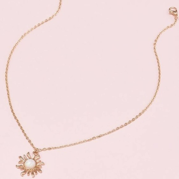 Golden Sun Flower Boho Festival Designed Necklace - Picture 3 of 8